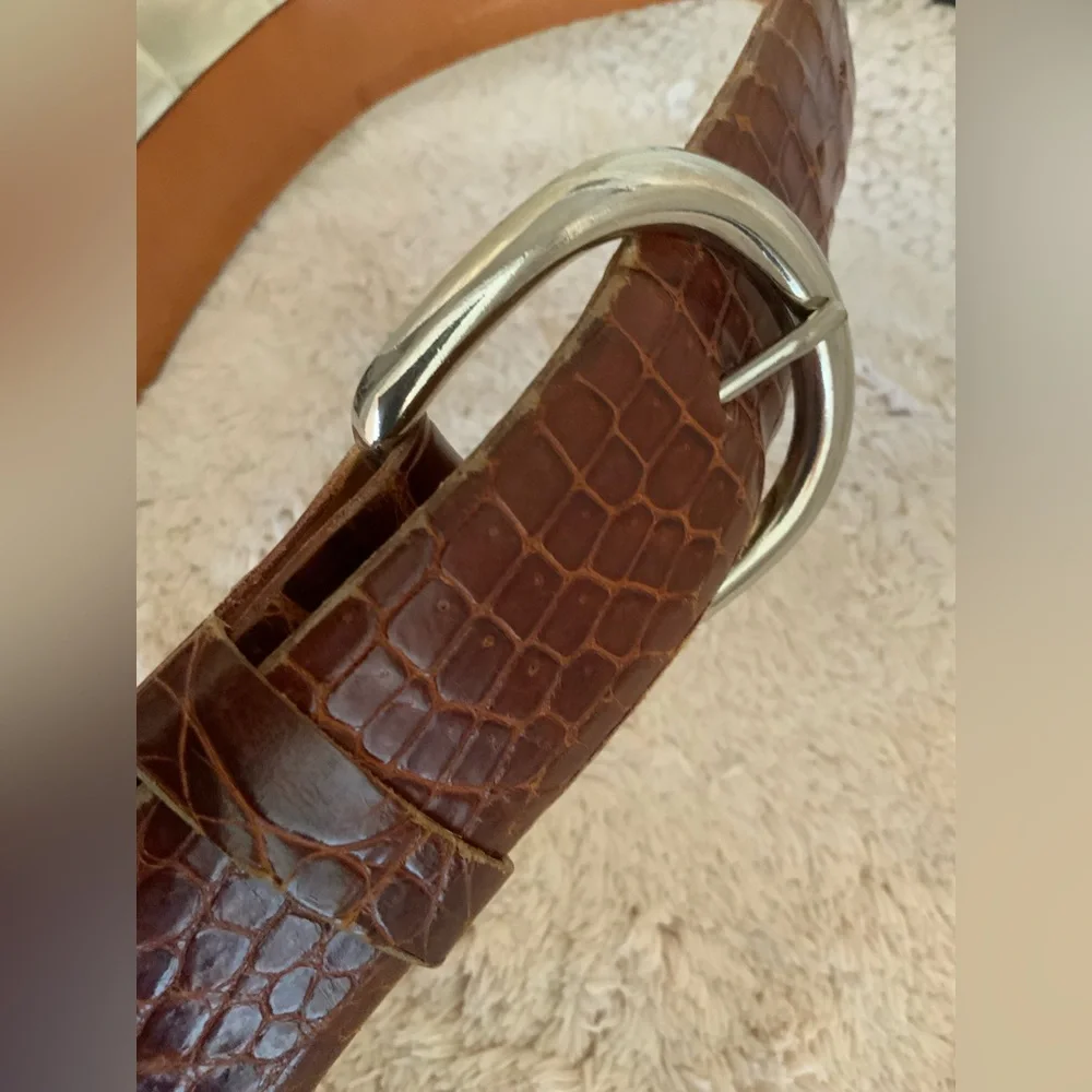 WOMENS ALLIGATOR BELT